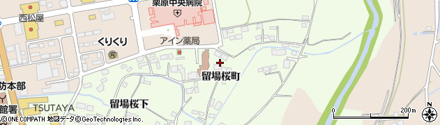 宮城県栗原市築館（留場桜町）周辺の地図
