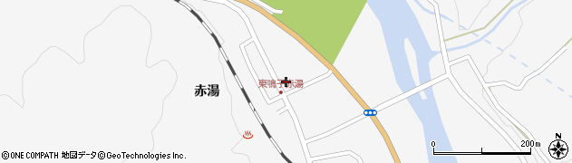 東鳴子簡易郵便局周辺の地図