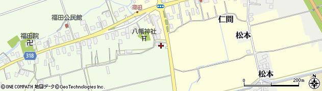 山形県新庄市福田110周辺の地図