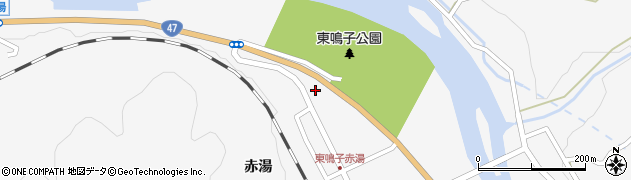 宮城県大崎市鳴子温泉赤湯38周辺の地図