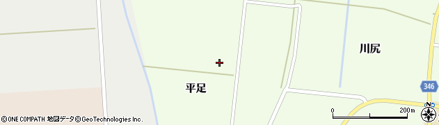 山形県鶴岡市平足堂ノ前周辺の地図