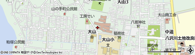 鶴岡市役所　大山児童館周辺の地図