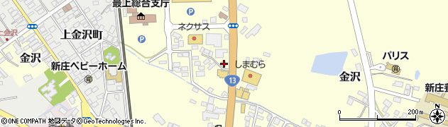 山形県新庄市金沢2008周辺の地図