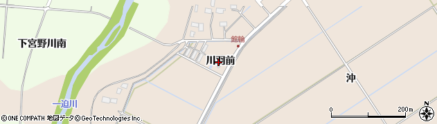 宮城県栗原市志波姫堀口川羽前36周辺の地図