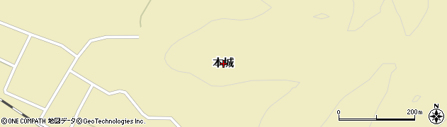 山形県最上町（最上郡）本城周辺の地図