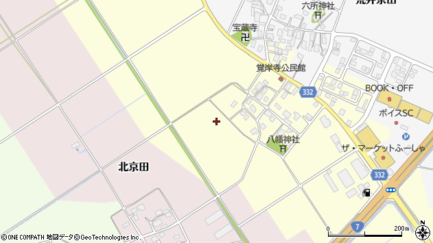 〒997-0052 山形県鶴岡市覚岸寺の地図