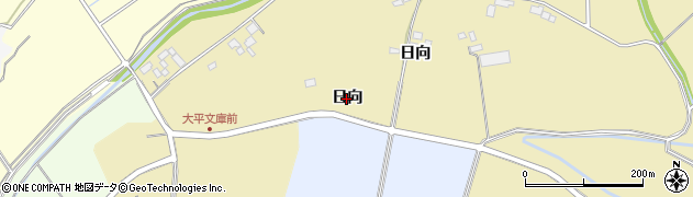 宮城県栗原市志波姫南郷（日向）周辺の地図