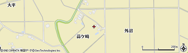 宮城県栗原市志波姫南郷蒜ケ崎11周辺の地図
