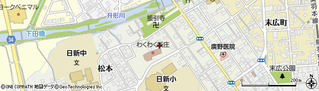 山形県新庄市下金沢町周辺の地図