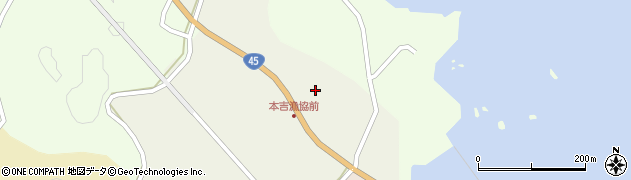 宮城県気仙沼市本吉町歌生周辺の地図