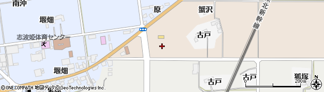 宮城県栗原市志波姫大門南周辺の地図