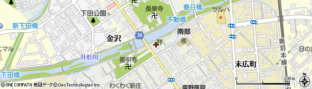 山形県新庄市下金沢町7周辺の地図