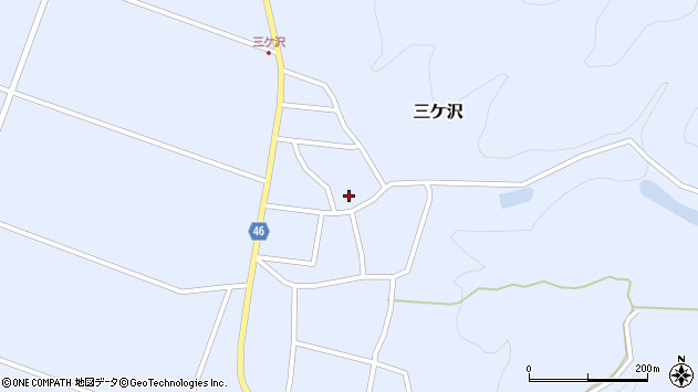 〒999-6602 山形県東田川郡庄内町三ケ沢の地図