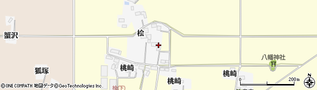 宮城県栗原市志波姫北郷桧10周辺の地図