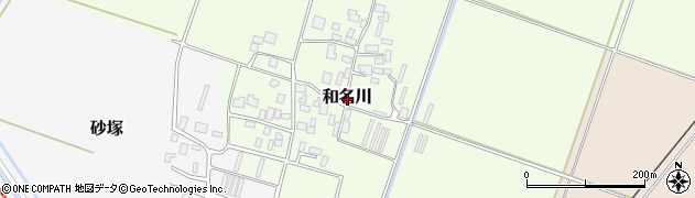 山形県鶴岡市和名川周辺の地図