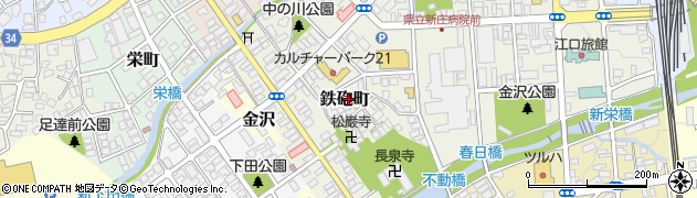 山形県新庄市鉄砲町4周辺の地図