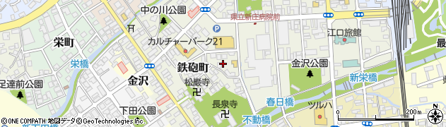 山形県新庄市鉄砲町2周辺の地図