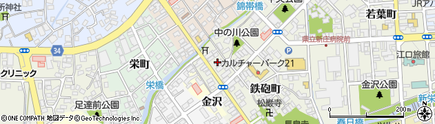 山形県新庄市鉄砲町9周辺の地図