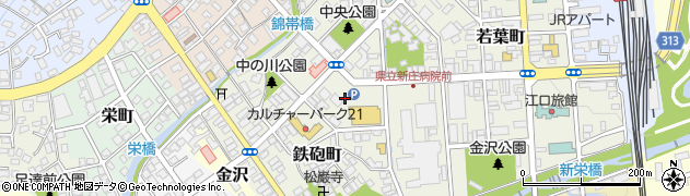 山形県新庄市鉄砲町1周辺の地図