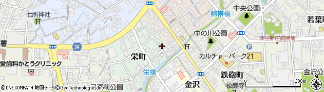 山形県新庄市栄町2周辺の地図