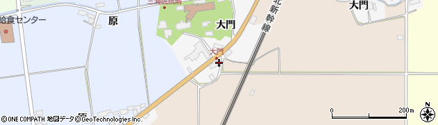 宮城県栗原市志波姫北郷大門57周辺の地図