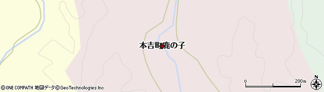 宮城県気仙沼市本吉町鹿の子周辺の地図
