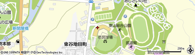 新庄市民球場周辺の地図
