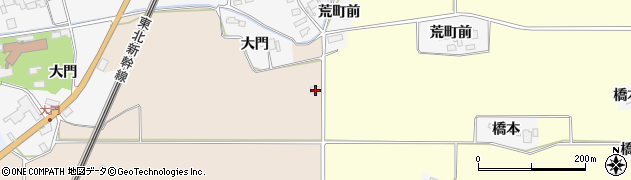 宮城県栗原市志波姫大門南17周辺の地図
