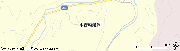 宮城県気仙沼市本吉町滝沢周辺の地図
