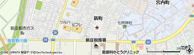 山形県新庄市新町5周辺の地図