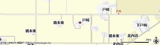 宮城県栗原市志波姫北郷戸崎3周辺の地図