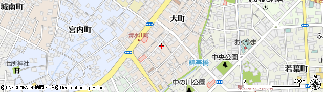 栗田理容所周辺の地図