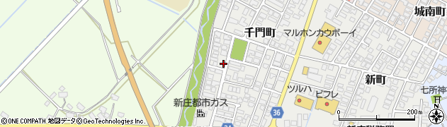 山形県新庄市横打町周辺の地図