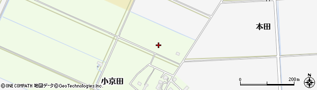 山形県鶴岡市小京田（角地）周辺の地図