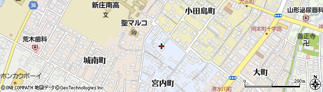 山形県新庄市宮内町周辺の地図