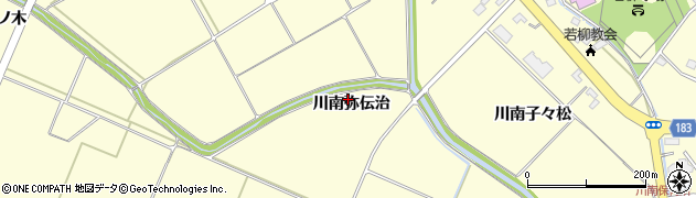 宮城県栗原市若柳周辺の地図