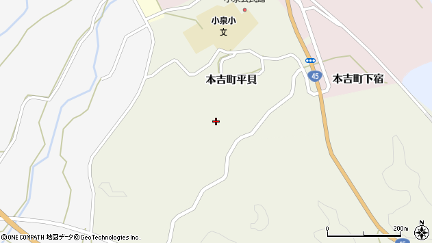 〒988-0333 宮城県気仙沼市本吉町平貝の地図