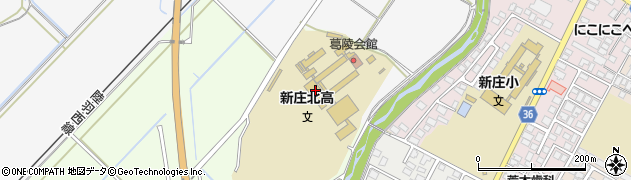 山形県立新庄北高等学校周辺の地図