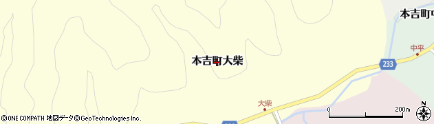 宮城県気仙沼市本吉町大柴周辺の地図