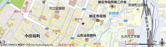新庄信用金庫本店周辺の地図