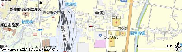 山形県新庄市金沢817周辺の地図