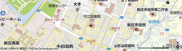 新庄郵便局集荷周辺の地図