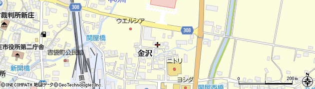 山形県新庄市金沢801周辺の地図