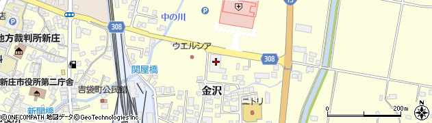山形県新庄市金沢730周辺の地図