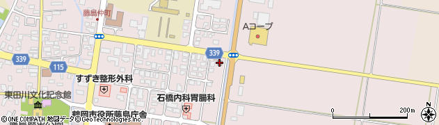 鶴岡市消防署藤島分署周辺の地図
