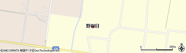 山形県鶴岡市野田目周辺の地図