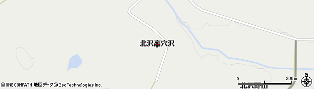 宮城県栗原市一迫（北沢高穴沢）周辺の地図