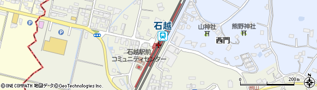 宮城県登米市周辺の地図