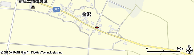 山形県新庄市金沢499周辺の地図