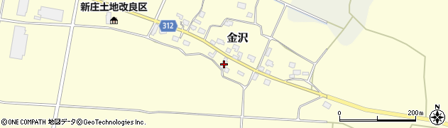 山形県新庄市金沢511周辺の地図